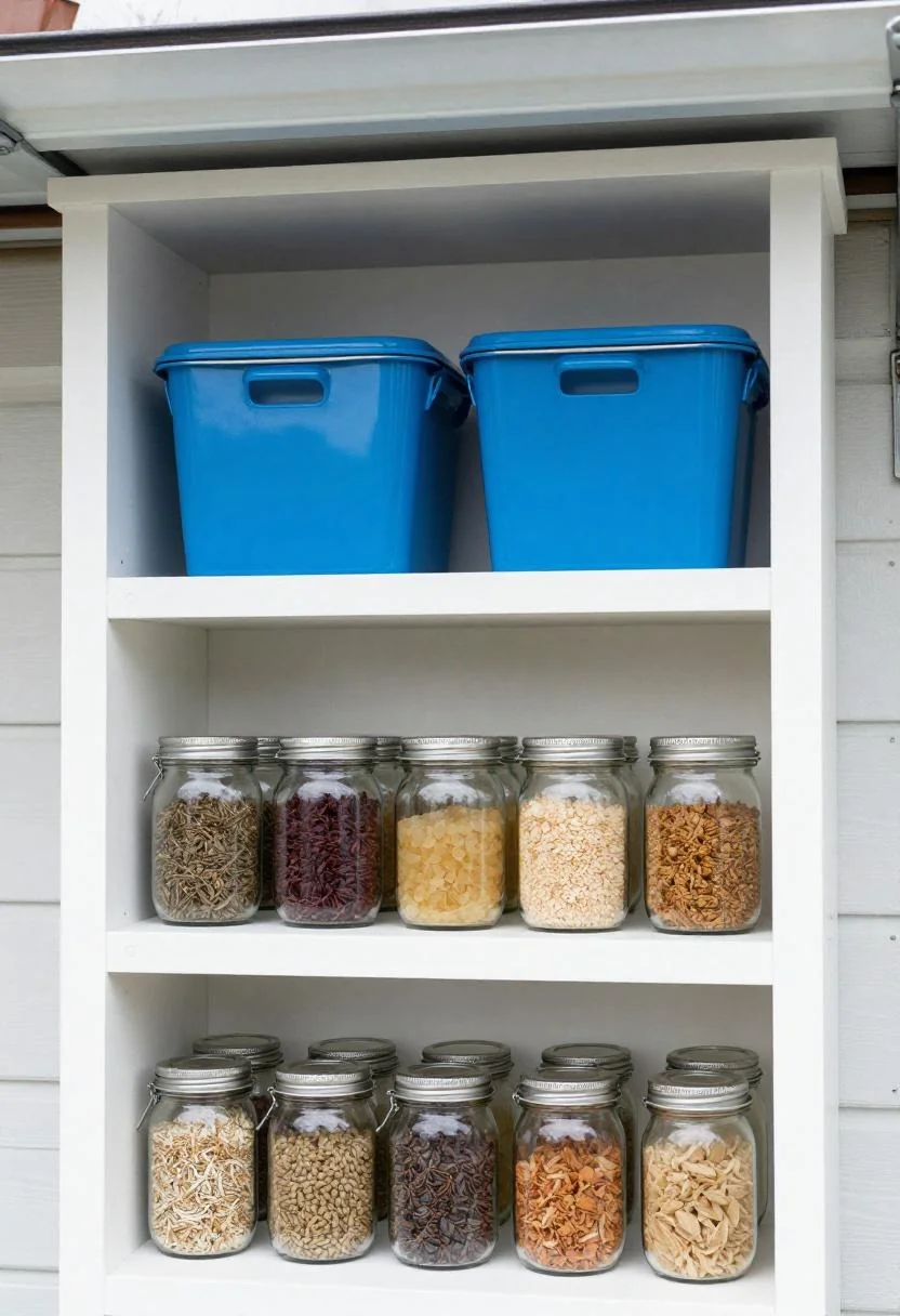 Reusable paper towels and natural cleaning brushes organized under the kitchen sink