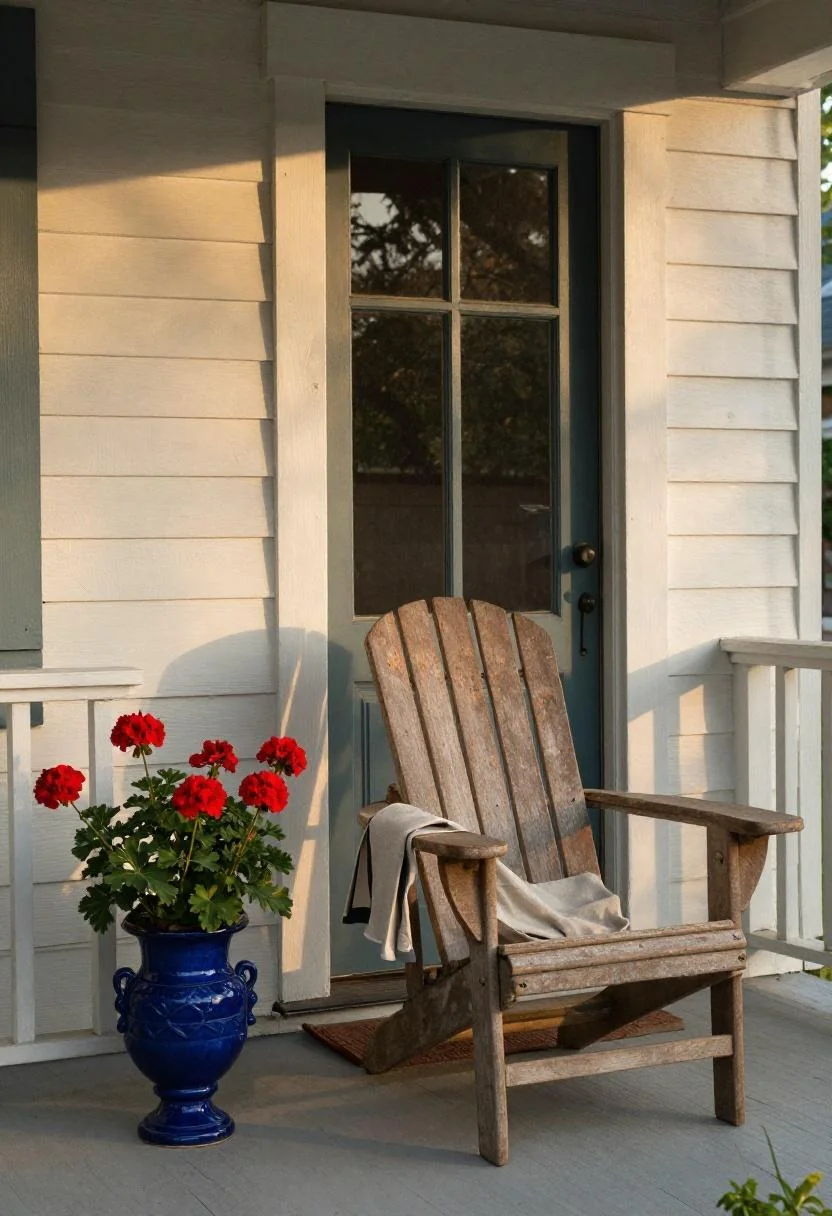 Patriotic Front Porch Decor for the Fourth of July